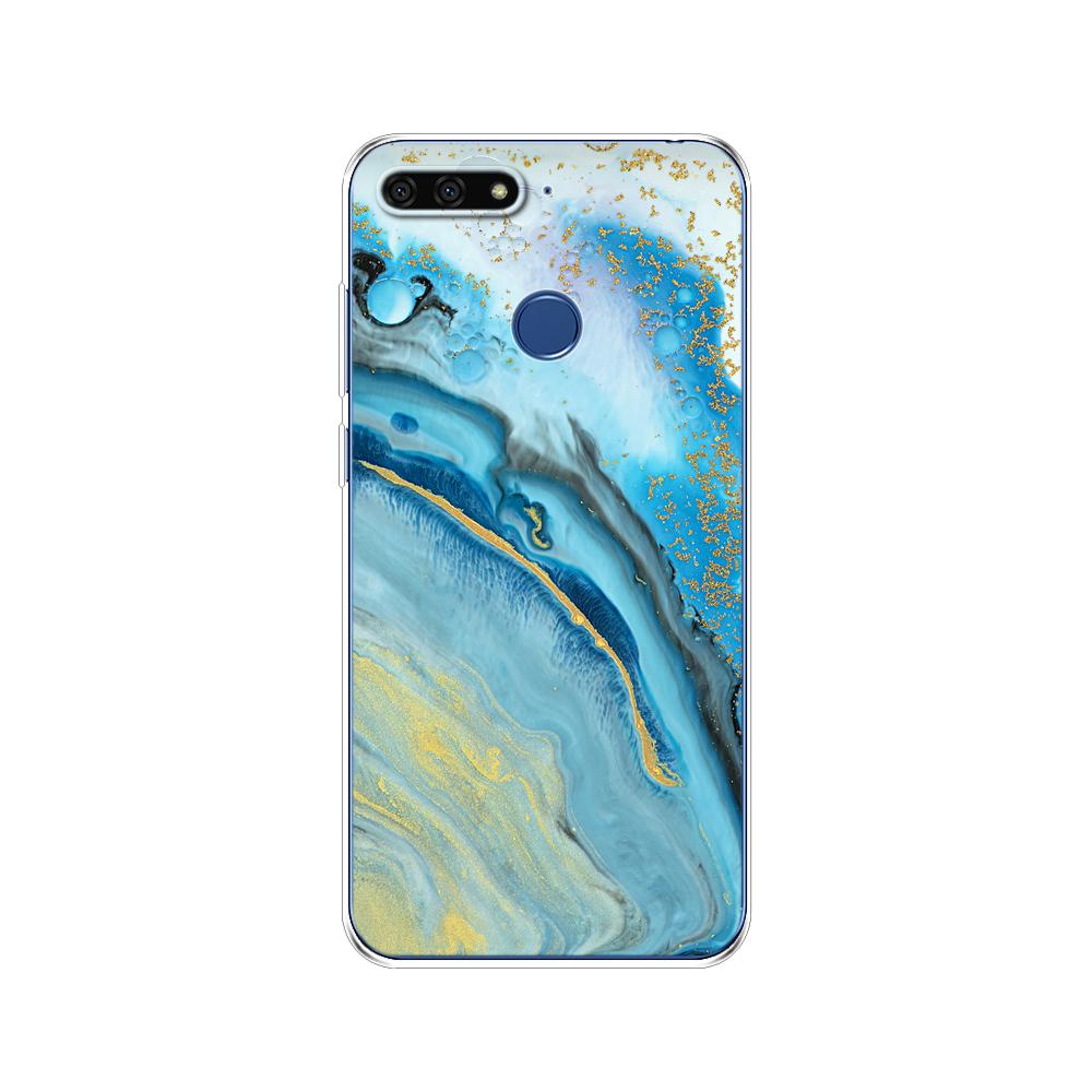 For Huawei Honor 7C 5.7 Inch Case Cover Soft Silicone TPU Cute Cover Back Protective Phone Case For Huawei Honor 7c Aum-L41 Bags