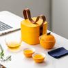 Good Luck Travel Tea Set Ceramic Express Cup One Pot Two Cups Outdoor Portable Hand-held Pot Business Gift Lg