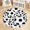 Free Shipping! Round Soccer Ball Carpet for Sports Enthusiasts' Room Round Carpet for Home Sofa Bedroom, Gift