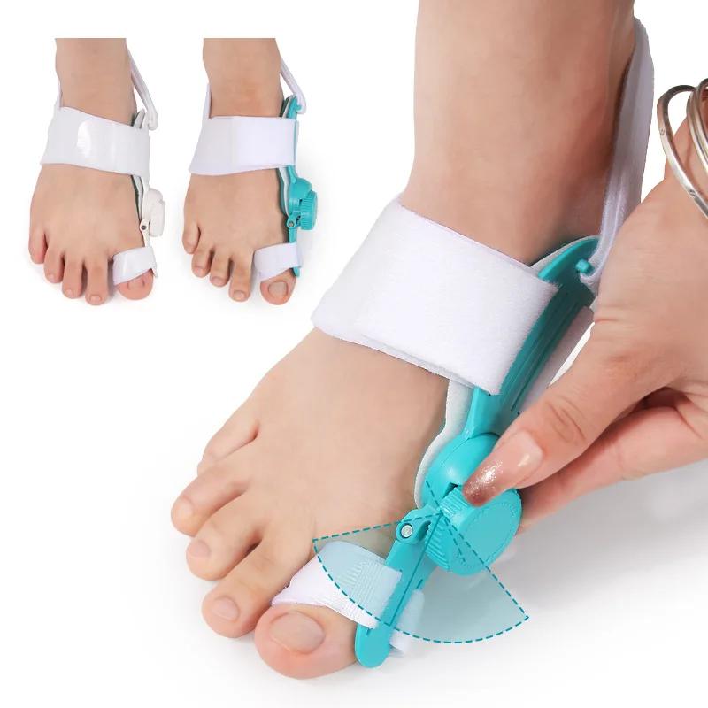 Adjustable Toe Corrector Unisex Bunion Foot Hallux Valgus Braces Rotatable Toe Separator Straightener for Left and Right Foot