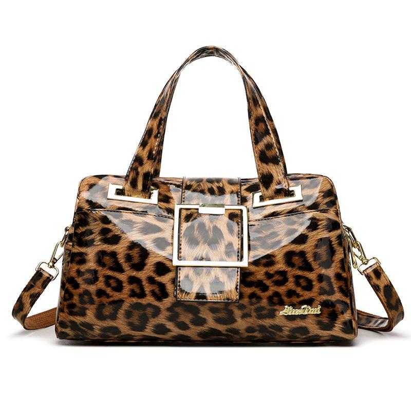 Nowa Torba Bostonka Stylowa Jednolity Kolor Torba dla Mamy w Średnim Wieku Przenośna Torba na Ramię Crossbody
