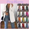 Stylish Women's Blazer Slim Fit Work Ol Jacket Long Sleeve Plus Size Coat For Office Wear