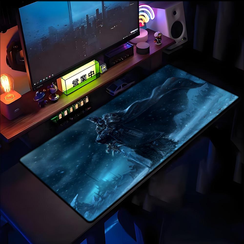 World of Warcraft Lich King Mouse Pad PC HD Anime Gaming Accessories Keyboard Mousepad Laptop XXL Game Cabinet Desk Mer Mousepad