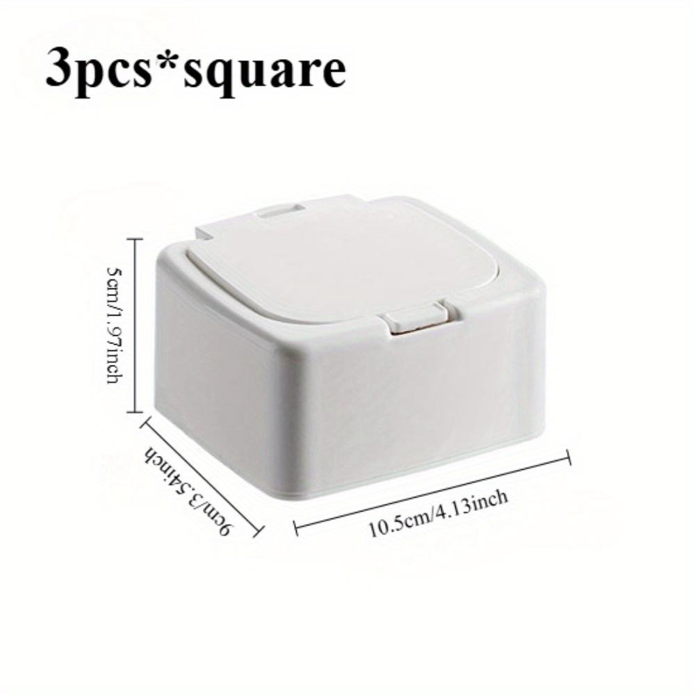 

3pcs, Dust-Proof Clear Plastic Makeup Organizer Set | Stackable Drawer Dividers for Cosmetics, Office Supplies, and Desk Storage