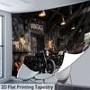 Man Cave Motorcycle Backdrop Vintage Car Repair Shop Photo Booth Background