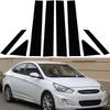 Car Window Decorative Cover Center Film Pillar B C Pillar Sticker for Hyundai Accent Verna Solaris I25 Accent 4-door Sedan 2011 2012-2018