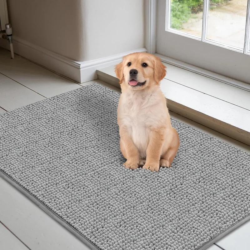 Chenille Doormats Absorbent Non-slip Washable Mat Anti-slip Quick-drying Microfiber Mud Mat Accessories