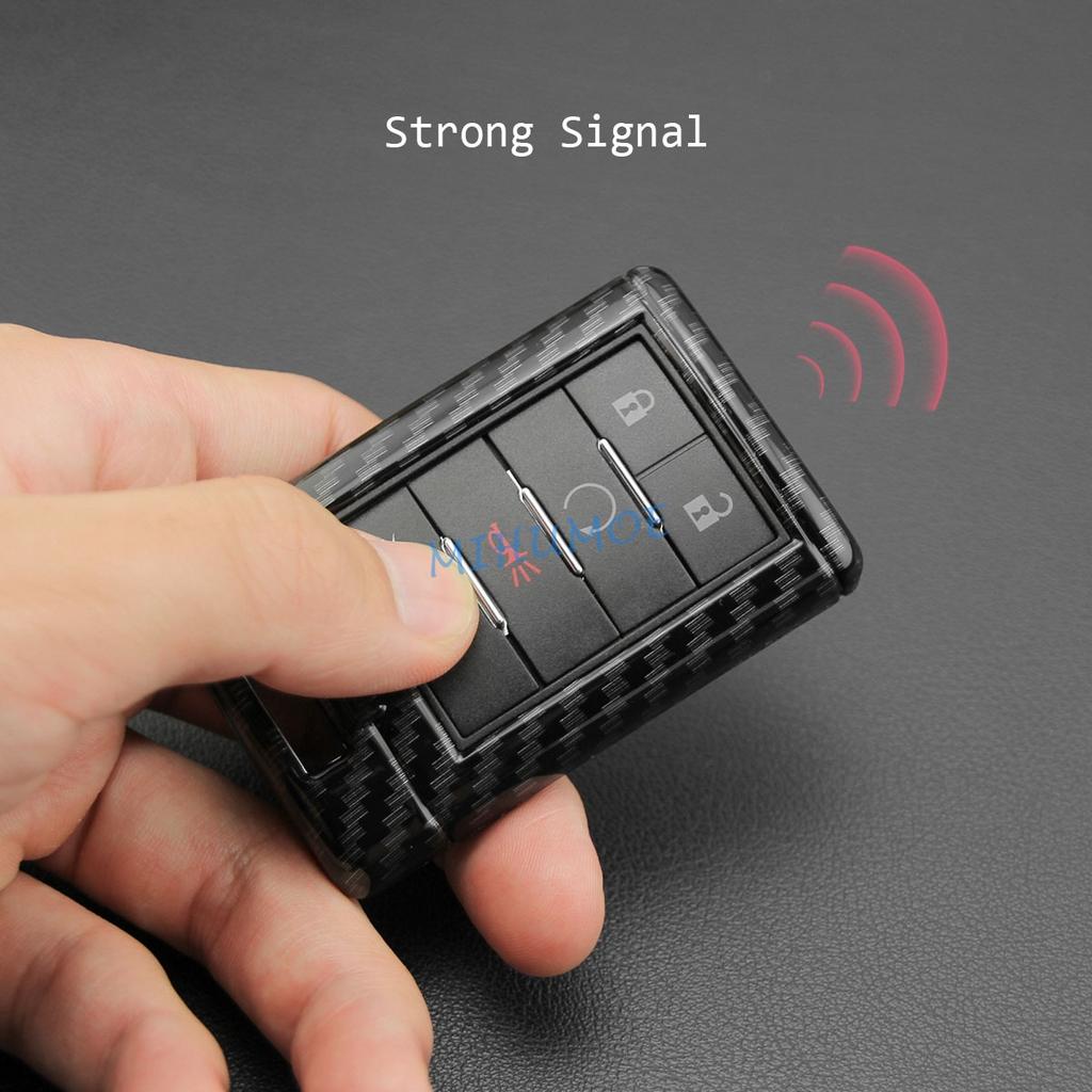 Karbon Fiber Araba Anahtarlık Kapak Kılıf Zincir Halka Tutucu Cadillac DTS STS CTS SRX XTS ATS Corvette