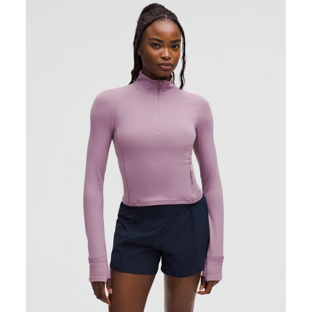 

Lululemon It S Rulu укороченный полумолния обновленный лавандовый люкс XXXS