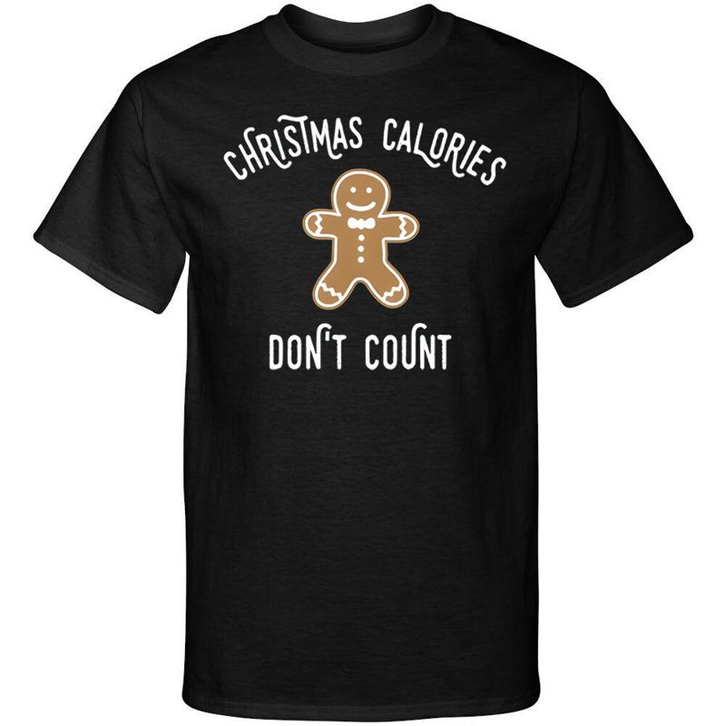 

Christmas Calories Dont Count Christmas Gingerbread Funny Graphic Tee Shirt 5XL різнокольоровий