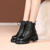 Fashion AIYUQI Women Winter Boots High-heel 2025 New Genuine Leather Short Boots Women British Style Wool Warm Women Ankle Boots