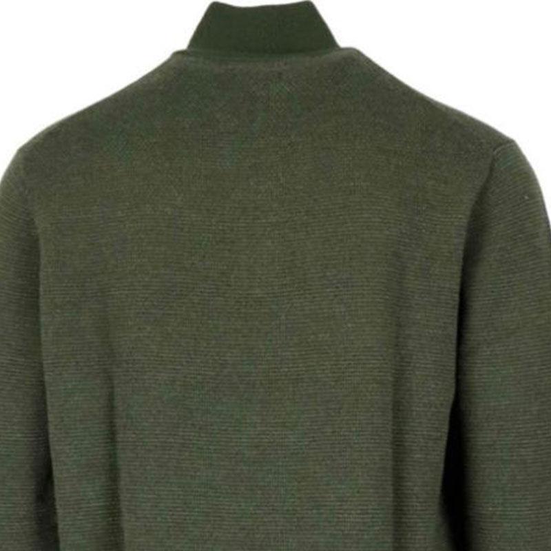 Polo Ralph Lauren Small Pony Logo Embroidered Wool Knit Half-Zip Sweater Men sweater Dark-Green MNPOSWE16820432-999