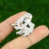 Natural African Amethyst 925 Silver Multi Stone Adjustable Ring For Girls