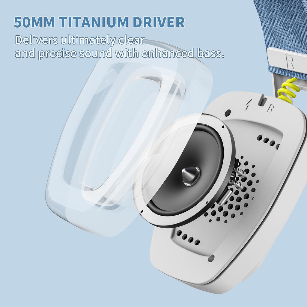 BW06 Kabelloses Gaming-Headset 2,4 GBT Dual-Modi OverEar-Kopfhörer Eingebautes Mikrofon mit Geräuschunterdrückung