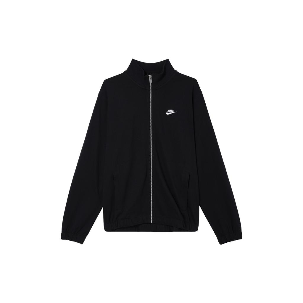 Nike Bunda s logem s výšivkou se stojáčkem a dlouhým rukávem Pánské bundy Černá FQ3427-010