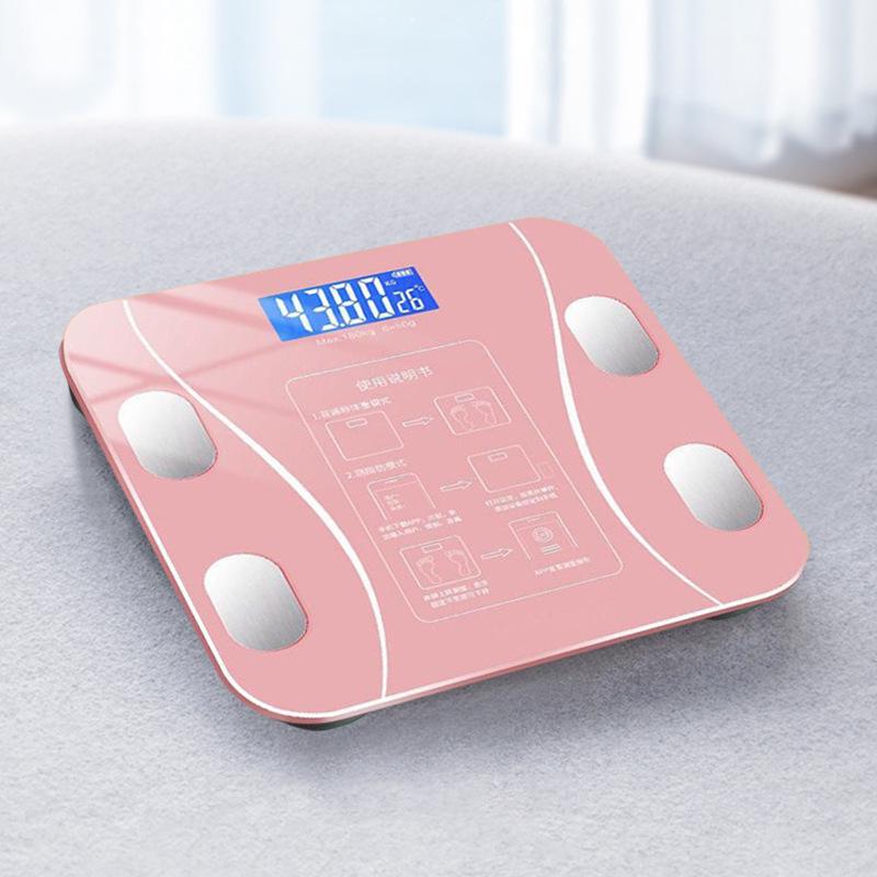 Bluetooth Rechargeable Smart Body Scale for Women - High-Precision, Connects to Phone