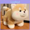 Cute Birthday Hat And Cartoon Pattern Knitted Scarf Shiba Inu Cartoon Plush Toy For Children