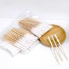 30/90Pcs Disposable Longer Cotton Swab Brush Lint Free Micro Brushes Wood Cotton Cotton Swab Brush Make Up Brushes