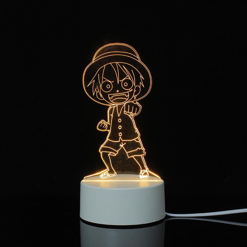 3D Cartoon Night Light: Custom Acrylic Bedside Lamp for Atmosphere & Gifts