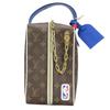 Used LOUIS VUITTON Handbag NBA Cloakroom Drop Kit M45588 Monogram Brown Blue NBA Collaboration