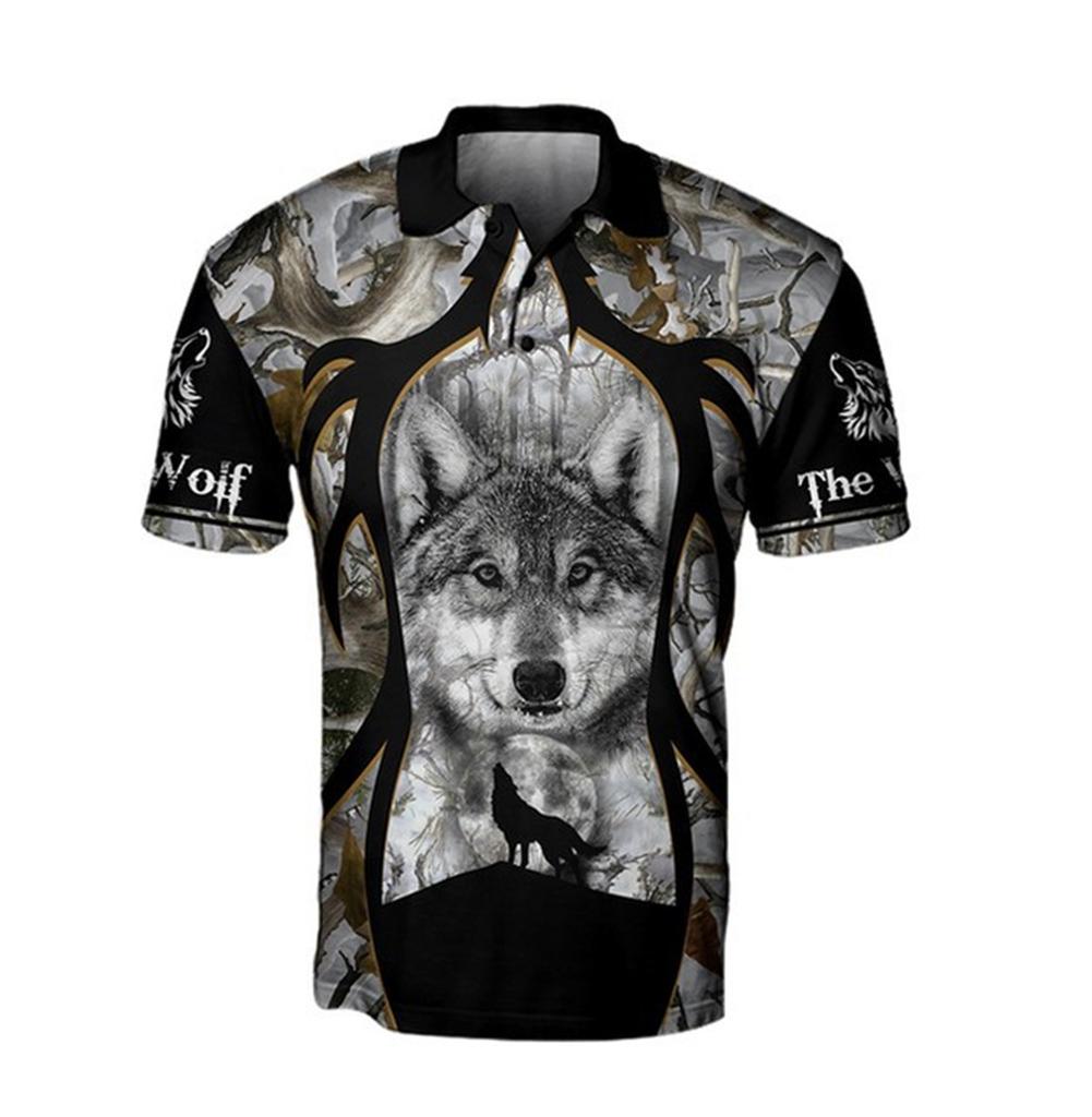 Short Sleeve Summer Polos Top Men Buttons Collar 3d Print Polo Shirts Mens Letters Sportwear T Shirt