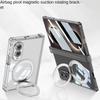 Reinforced Corner Airbags Transparent Case for Samsung Galaxy Z Fold 8 Fold8 Ultra Metal Ring Holder Glass protective film Cover