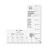 T-shirt Chest Logo Guide Ruler Left Chest Logo Placement Tool Clear Acrylic Sewing Ruler Embroidery Placement Guide
