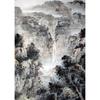 Chinese Landscape Art Poster with Free Shipping - Decorative Kraft Paper Framed Wall Painting