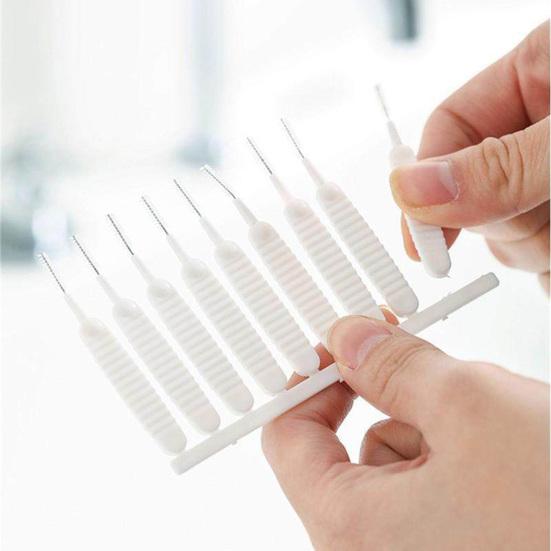 100Pcs Shower Hole Cleaning Brush Non-Slip Handle Fine Needle Anti-Clogging Penetration Brush Portable Bathroom