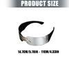 Fashion Unisex Rimless Sunglasses Lightweight PC Frameless Sun Protective Lens Cosplay Sunglasses for Cycling Running Beach
