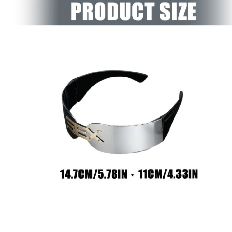 Fashion Unisex Rimless Sunglasses Lightweight PC Frameless Sun Protective Lens Cosplay Sunglasses for Cycling Running Beach
