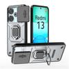 For Xiaomi Redmi 13 Case Luxury Ring + Movable Window Back Cover Armor Case For Xiaomi Redmi 13 Redmi13 Phone Case