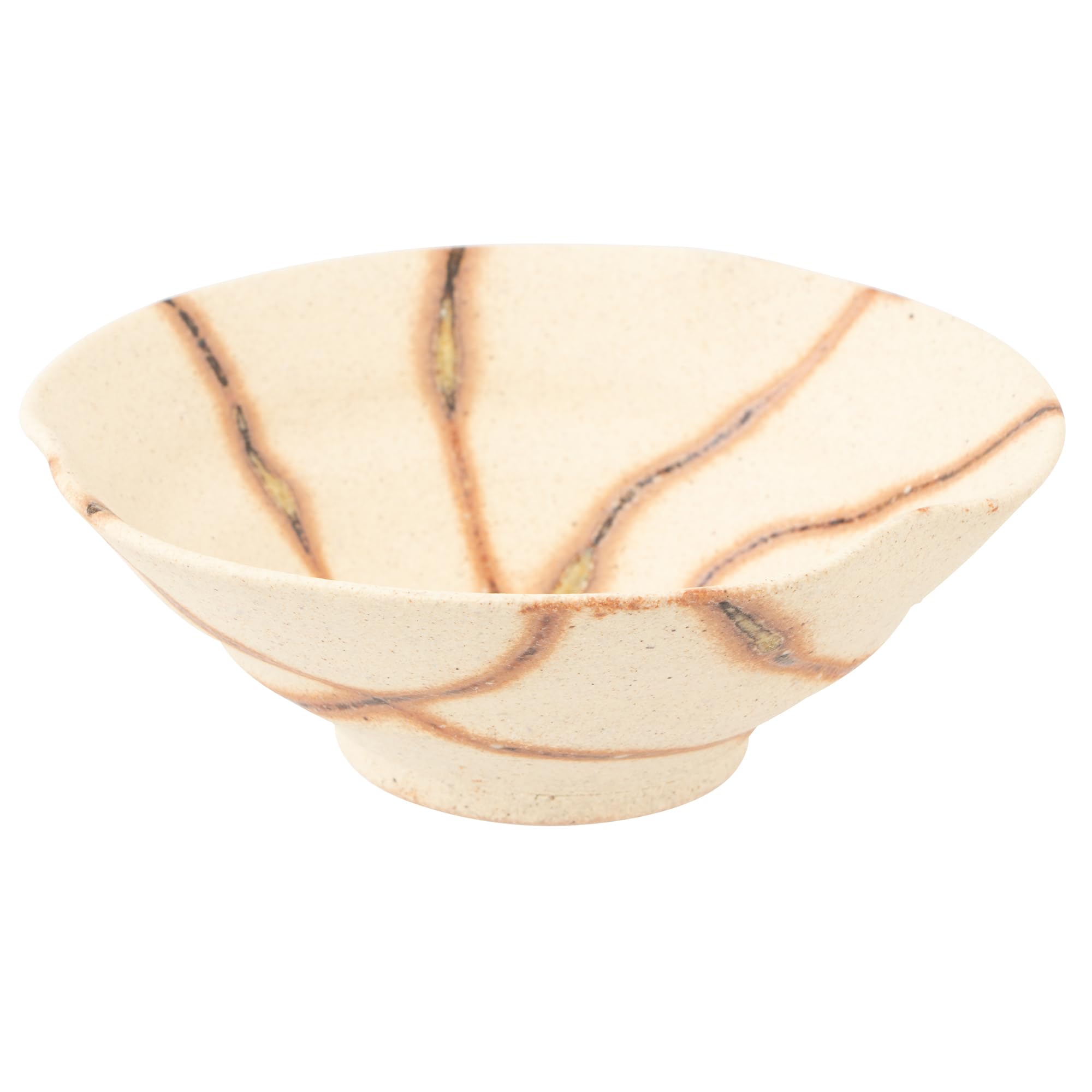 

Marui Seito Shigaraki Ware Hechimon Small Bowl, Approx. 11cm Diameter, Fireplace, Ivory, MR-3-4076