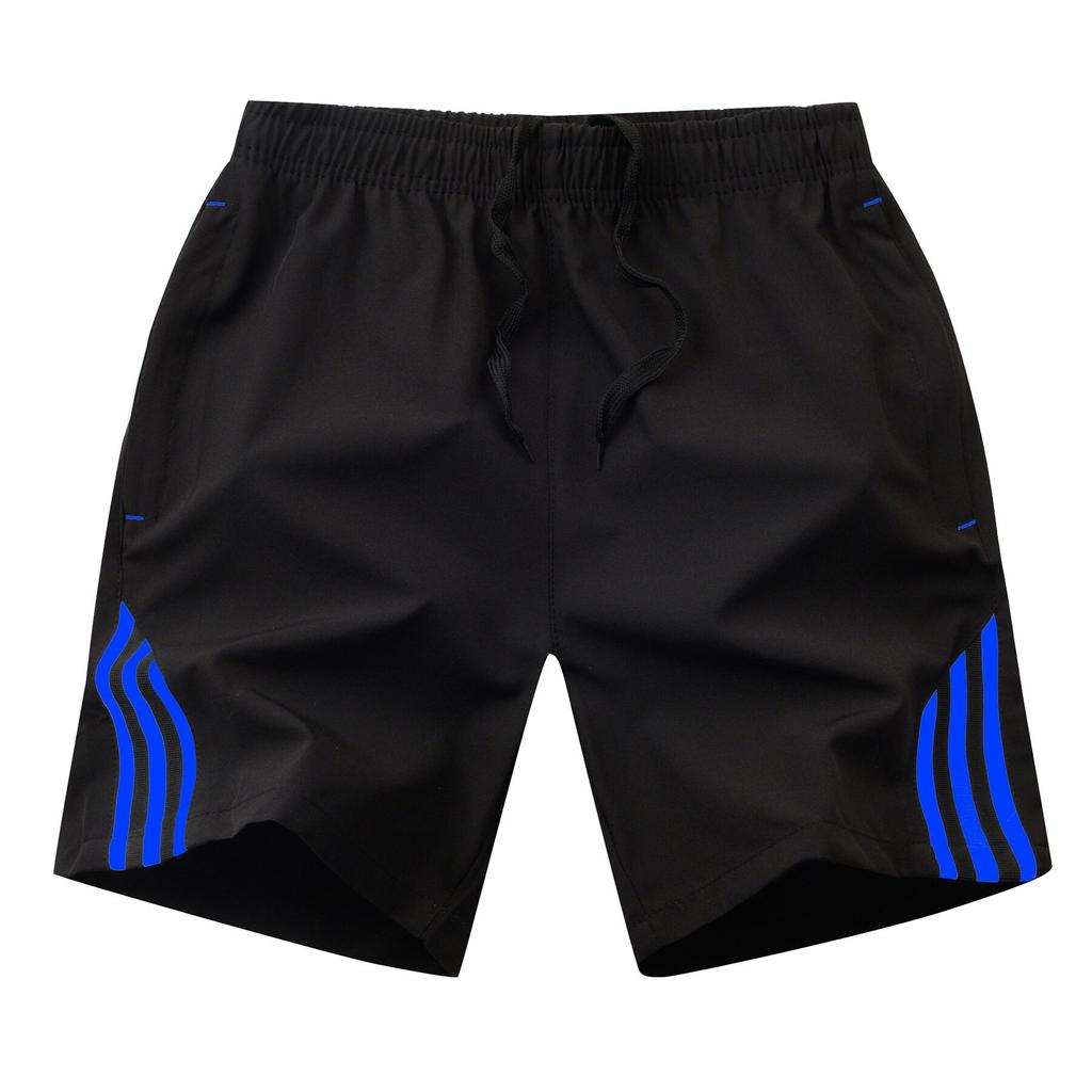 Summer Quick Drying Ice Silk Sports Casual Five Quarter Pants Plus Size Beach Men’s Shorts