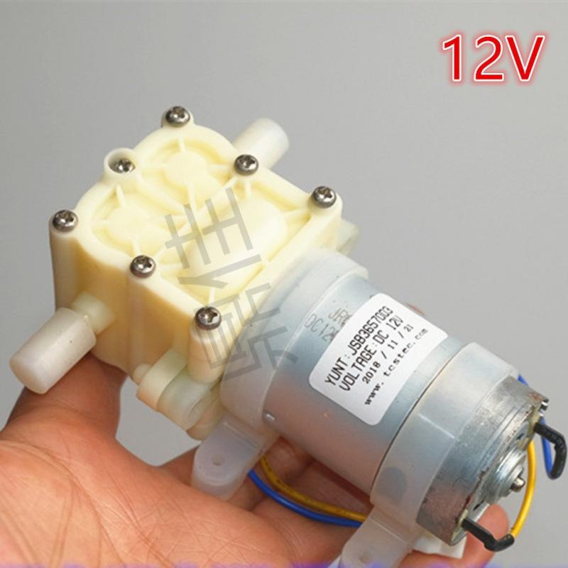 Dual Diaphragm Self-Priming Booster Pump for RO Membrane & Water Cooling, 24V & 12V Multi-Port Drinking Fountain System