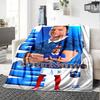 Mbappe Personalized Text Blanket Cozy Personalized Blanket Comfortable Suitable for Couch Living Room Office Chair Home Decor Ideal for All Seasons