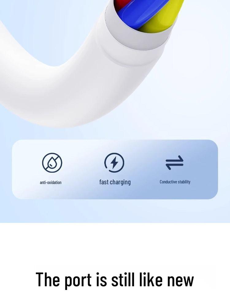 Drei-in-Eins 100W Schnellladekabel für Huawei, Apple und Xiaomi Handys