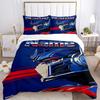 Custom Name Optimus Prime Bedding 3 Piece Set HD Print Duvet Cover Pillowcases for Teens Adult Bedroom Decoration Christmas Gift