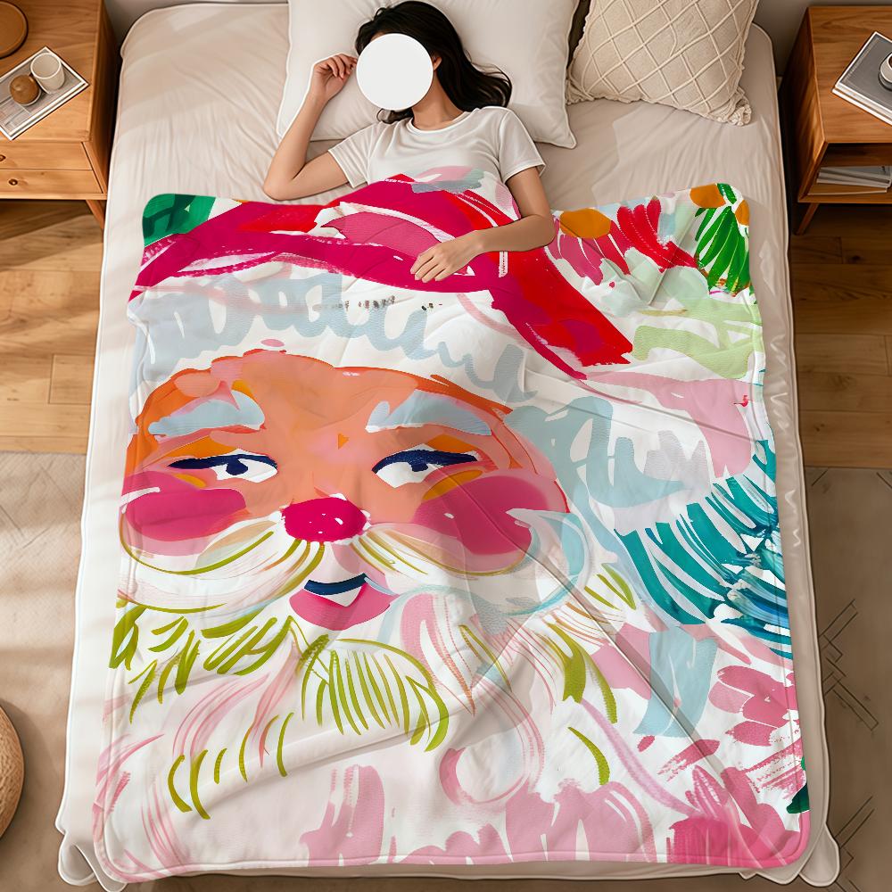 fashion art Preppy Tropical Christmas Flannel soft warm plush blanket sofa living room pet hogar bedroom gift home Car portable