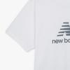 New Balance STacked Logo T-Shirt weiß mT41502wT