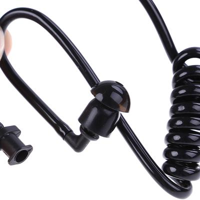 Černá náhradní cívka Akustická vzduchová trubička Špunty do uší Pro rádiové sluchátko Sluchátka