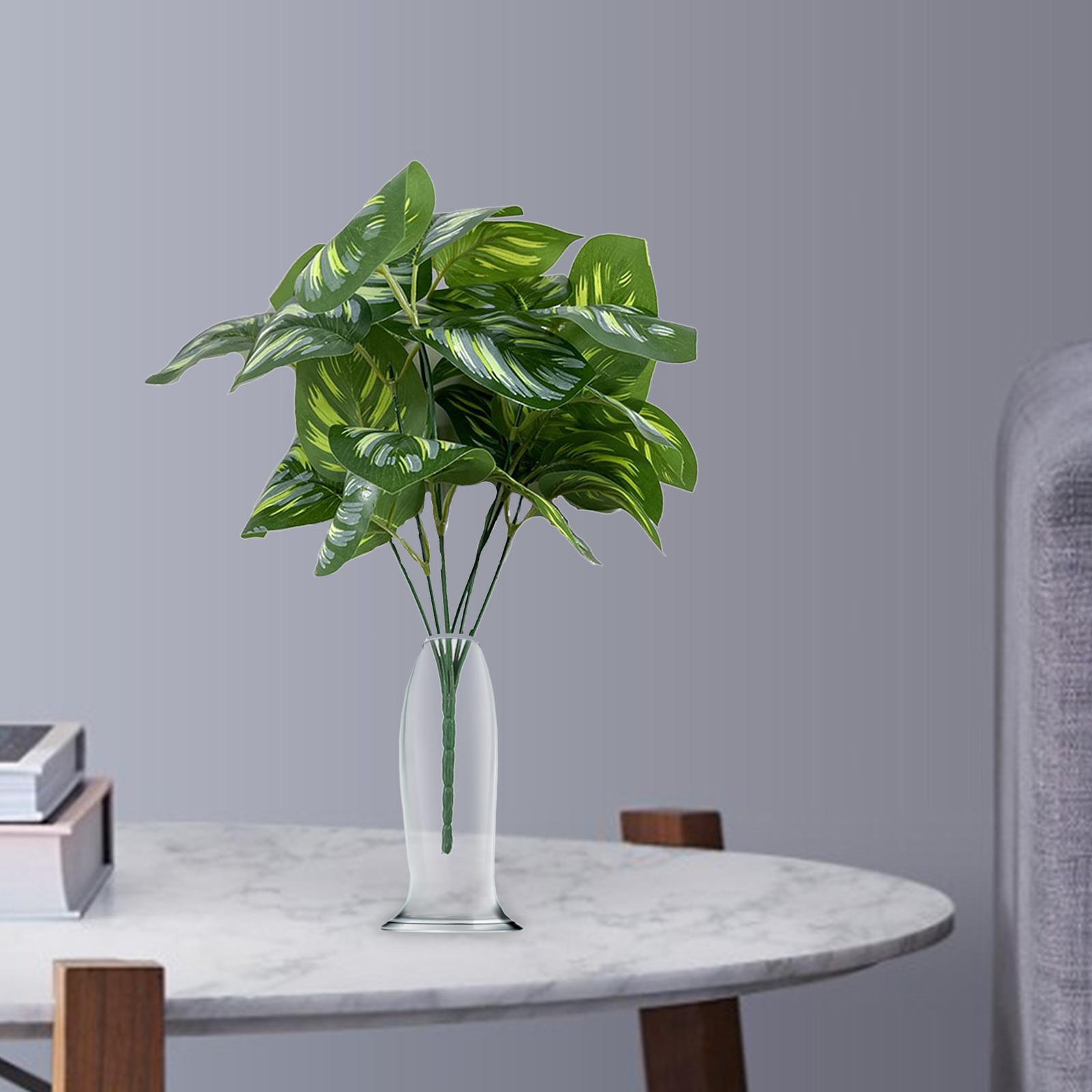 

Artificial Plants Leaves Tall Greenery Green Tropical Large Tree Leaf Fake Leaves for Living Room Party Decorations Birthday зелёный