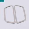 Silver Stainless Steel Front Pillar Speaker Light Ring Cup Holder Decoration for 2015 Honda CRV Interior Modification