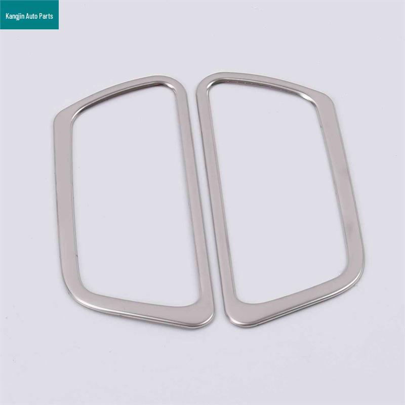 Silver Stainless Steel Front Pillar Speaker Light Ring Cup Holder Decoration for 2015 Honda CRV Interior Modification