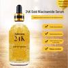 Siero Antirughe all'Acido Ialuronico e Oro 24K: Essenza Rassodante, Lifting, Minimizzante dei Pori e Idratante.