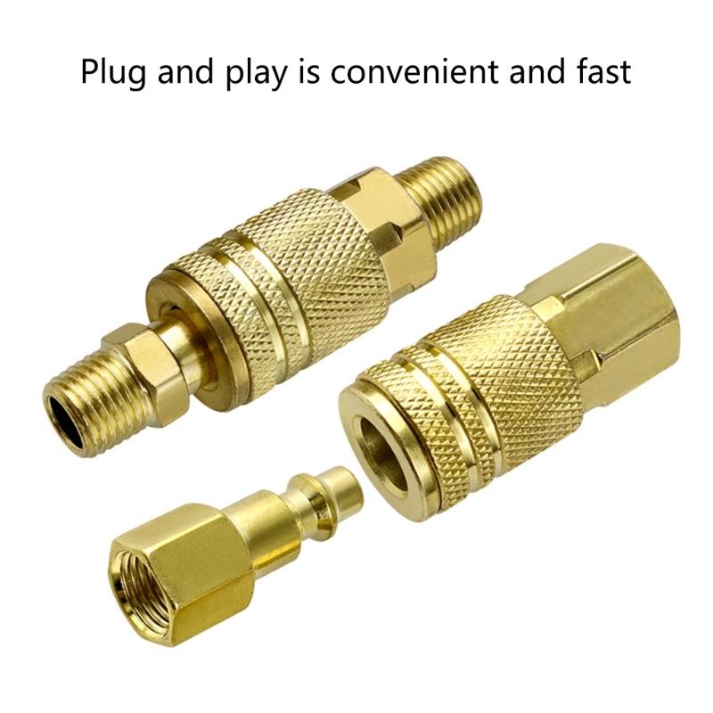 Air Line Hose Fitting Quick Release Coupling Adapter Quick Coupler Compressor Connector Quick Connect Air Hose Fittings