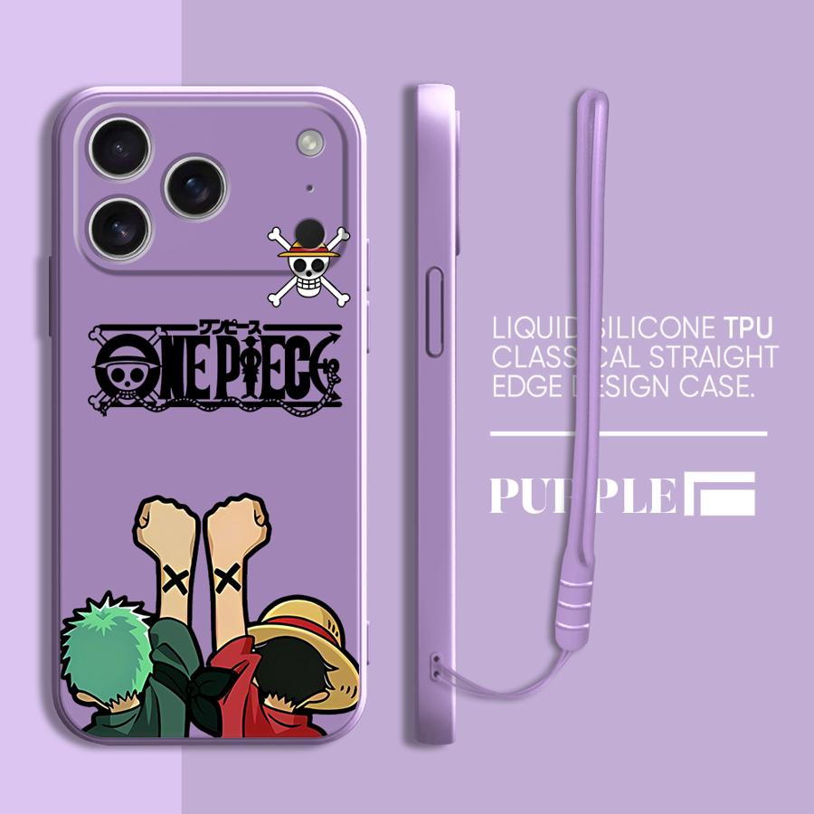 One Piece Cute Phone Cover Case for Apple iPhone 17 Pro Max 11 XS XR 7 8 16 Air 12 Plus 15 13 Mini