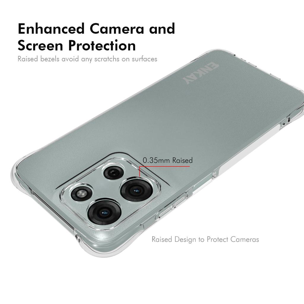 For Motorola Moto G Play (2025) 4G Clear Phone Case ENKAY HAT PRINCE Shockproof Anti-Slip TPU Cover