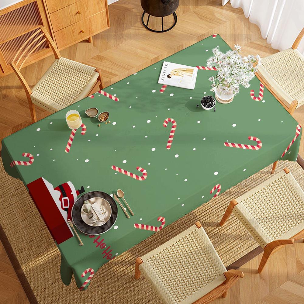 Weihnachtliches Dekorationstischtuchküche Restaurant Tischdecke Outdoor Picknicktischdecke Feiertags-Partydekoration