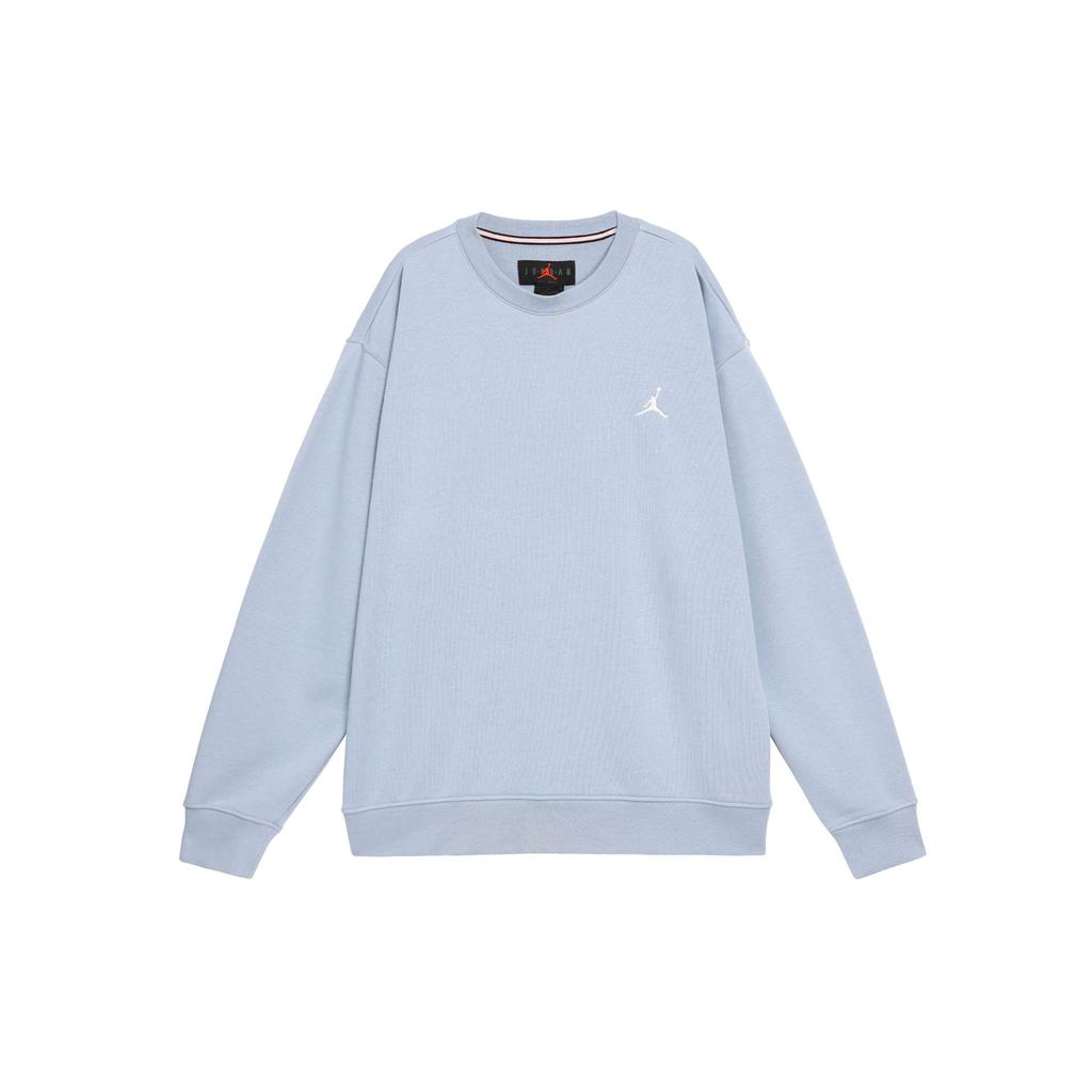 Jordan Essentials Solid Crew Neck Sweatshirt Men Tops Blue Gray FQ1865-436